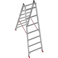 Euroline Premium 305 Sprossenstehleiter 2x8 Sprossen