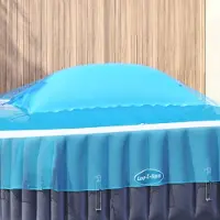 vidaXL "Schlussverkauf" Winter Pool - UV-beständige - Faltbar - Kissen Blau 460x230x160 cm PVC C17171