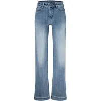 MAC JEANS Damen Jeans 0358l Authentic Mega Flex Dream Wide Authentic Bootcut - Lichtblauw - Größe 38-34