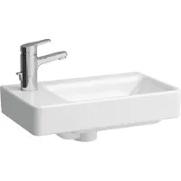 Laufen Handwaschbecken PRO S 480x280mm asym li m ÜL o HL we LCC