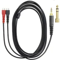 OKULI Ersatz-Audiokabel Draht Kompatibel mit Sennheiser HD25-SP, HD224, HD420, HD520, HD530, HD222 Kopfhörer