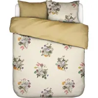 Essenza Bettwäsche-Garnitur Satin Laurine Farbe Vanilla Größe 200x200+2x80x80
