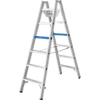 Iller-Leiter Iller Stufen Stehleiter Alu Ergo Plus eloxiert 2x4 Stufen