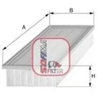 Sofima Luftfilter S 2602 A passend für MERCEDES-BENZ C-Klasse Limousine (W203) Filtereinsatz