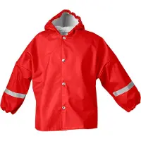 Elka Pieterman Kinder-Regenjacke mit Reflexstreifen mit Kapuze 20000 mm Rot für 6 Jahre