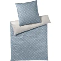 JOOP! Mako-Satin-Bettwäsche-Garnitur Cornflower Double Farbe Bright Blue Größe 200x200+2x80x80