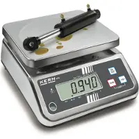 Kern & Sohn IP-geschützte Tischwaage, 3 kg, Edelstahl, Edelstahl, LCD, 2,5 cm, 233 mm