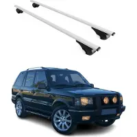Omac Dachträger Grundtäger für Range Rover 1994-2002 75kg Metall Silber 2 tlg