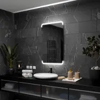 Alasta Badspiegel mit LED Beleuchtung - Assen - 80 cm, 100 cm