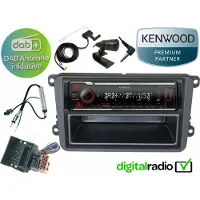 DSX Kenwood Bluetooth DAB+ USB Radio Antenne inklusive passend für VW Golf Plus 2004-2014
