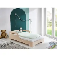Arthur berndt Montessori Bodenbett 90 x 200 cm inkl. Lattenrost Nicky Naturell