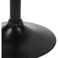 CLP Barhocker Feni, Samt braun, Metall matt schwarz, höhenverstellbar, Fußstütze, Sitzhöhe 62-83 cm