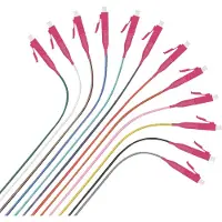 Helos Faserpigtail 12 x LC OM4 50/125µm, easy strip, 2,0m