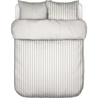 Marc O'Polo Bettwäsche Classic Stripe Silver Bio-Baumwollsatin-155 x 220 cm