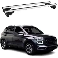 Omac Dachträger Grundtäger für Hyundai Venue 2019-2025 75kg Alu Silber 2 tlg