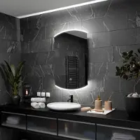 Alasta Badspiegel mit LED Beleuchtung und Touch-Schalter - Baltimore - 70 cm, 100 cm