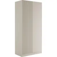 Mirjan 24 Kleiderschrank Como 2D, Stilvoll Schlafzimmer Kleiderschrank mit 2 Türen, Schlafzimmer, Kollektion (Farbe: Cashmere)