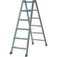 Hymer Stufenstehleiter, beidseitig begehbar, 2x3 Stufen, senkr. Höhe 0,70 m, Reichhöhe 2,19 m, Gewicht 3,6 kg
