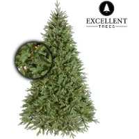 Excellent Trees Künstlicher Weihnachtsbaum Tannenbaum Christbaum grün Excellent Trees LED Ulvik 150 cm mit Beleuchtung, 250 Lämpchen beleuchtet