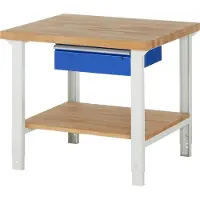 RAU Werkbank höhenverstellbar 7001A7, B1000xT900xH790-1140mm, 1x Schublade-TA