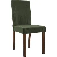 DELUKE Esszimmerstuhl DALAN - Cord Grün 41x47x91 cm Antik-Dunkel | Essstühle Esszimmerstühle Küchenstühle Wohnzimmerstühle