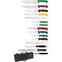 Hygiplas 15-teiliges Messerset mit Tasche