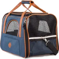 HUND IST KÖNIG Hundetasche Katzentasche bis 6,5kg - robust & formstabil, faltbar & platzsparend - hochwertige Hundetragetasche, Transporttasche
