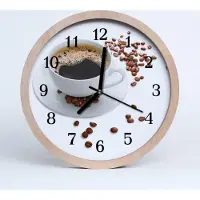 Tulup Holzuhr 20fi cm wanduhr - Kaffee Küche