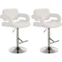 CLP 2er Set Barhocker Dublin C weiß