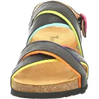 Think! Think KOAK Damen Sandalette - Riemchen Sandalen schwarz Freizeit NEU