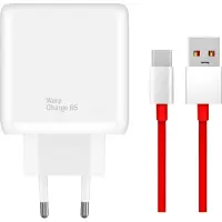 OnePlus Original 65W Warp Charge USB-C Netzteil Schnellladegerät mit USB-A zu C Ladekabel (1M)