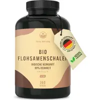 True Nature Bio Flohsamenschalen Kapseln - Vegan & Made in Germany 360 St