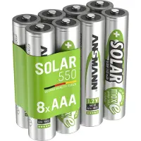 Ansmann Akku AAA Micro 550mAh 1,2V NiMH, 8 Stück - wiederaufladbar mit maxE