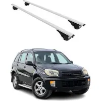 Omac Dachträger Grundtäger für Toyota RAV4 2000-2012 75kg Metall Silber 2 tlg