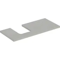 Geberit ONE Waschtischplatte, Ausschnitt links, für Aufsatzwaschtisch Schalenform, 105x3x47cm, 505.294.00.7