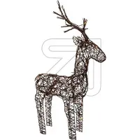 Lumineo LED Deer l45b24h104 cm 72l braun (bruin)