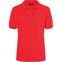 James & nicholson Hochwertiges Polohemd mit Armbündchen tomato, Gr. S