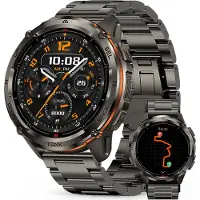 Kospet Smartwatch Damen Herren, 1,43" AMOLED Fitness Tracker Uhren für Android IOS, IP69K Wasserdicht Pulsmesser Schrittzähler Aktivitätstracker