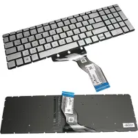 Trade-Shop Original Laptop Notebook Tastatur Deutsch QWERTZ für HP Pavilion 15-bs0xx 15-bs085na 15-bs095na 15-bs162sa 15-bs046na 15-bs092na Silber, mit Backlight