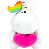 United labels Pummel & Friends Plüschtier - Pummeleinhorn mit Herz Stofftier Kuscheltier Plüsch Einhorn 40 cm