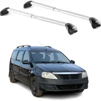 Aurilis Dachträger Grundtäger für Dacia Logan Kombi 2007-2013 5 tür 100kg Alu Silber ABE