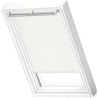 Velux Original Verdunkelungsrollo für dachfenster M08, Weiß, weißer Führungsschiene