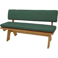Degamo Bankauflage Polsterauflage Auflagenset DALLAS für Bank 3-sitzer 150cm, dunkelgrün, 2-teilig