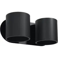Sollux Wandleuchte ORBIS 2 schwarz 2xG9 8W Aluminium 10x12x26cm