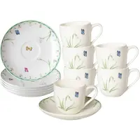 Villeroy & Boch Colourful Spring Espressotasse mit Untertasse 100 ml 6er Set
