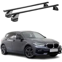 Menabo Dachträger Grundtäger für BMW 1er F40 2019-2024 75kg Stahl Schwarz 2 tlg