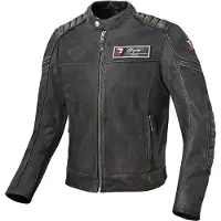 Bogotto Detroit Motorrad Lederjacke, schwarz, 48