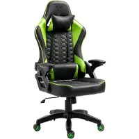 Kraken Chairs Feyton Bürostuhl Ergonomisch, Schreibtischstuhl, Drehstuhl, Gaming Sessel, Gamingstuhl, bis zu 130 kg, Schwarz/Grün