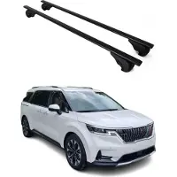Omac Dachträger Grundtäger für Kia Carnival 2020-2025 75kg Metall Schwarz 2 tlg