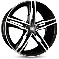 Mam 18 Zoll MAM A1 5x112 ET44 Alufelgen BLACK FRONT POLISH